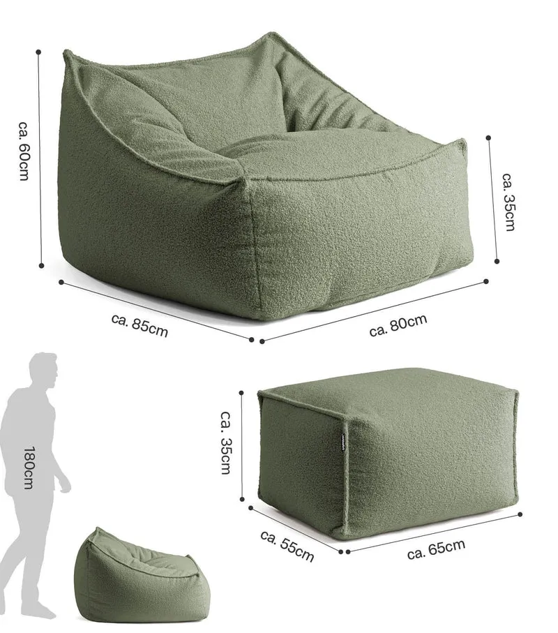 Sitzsack Sessel Bouclé 'Snug'