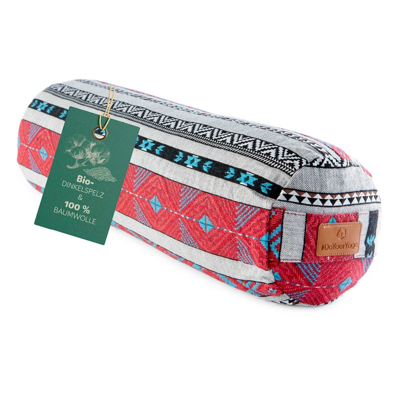 #DoYourYoga Yoga-Bolster Tarik - gefüllt mit Bio-Buchweizenschalen - 68 x 22 x 22 cm - Style 16