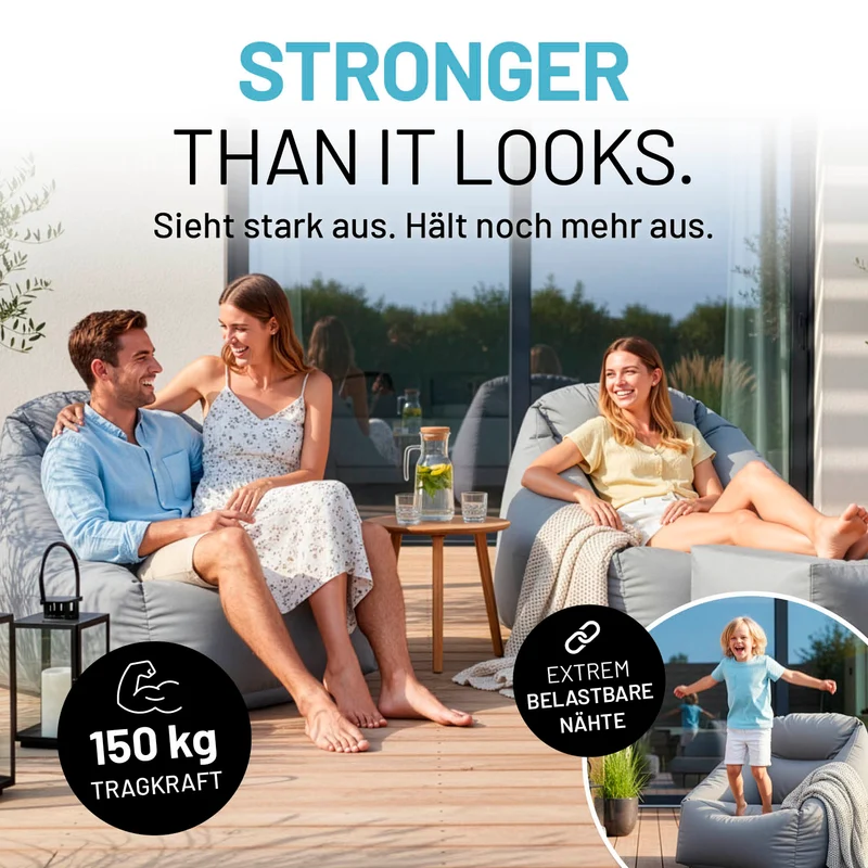 CrozyAir Relax-Set Luftsessel + Lufthocker