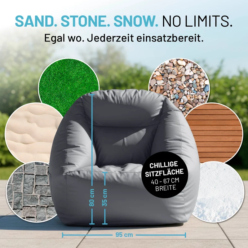 CrozyAir Relax-Set Luftsessel + Lufthocker