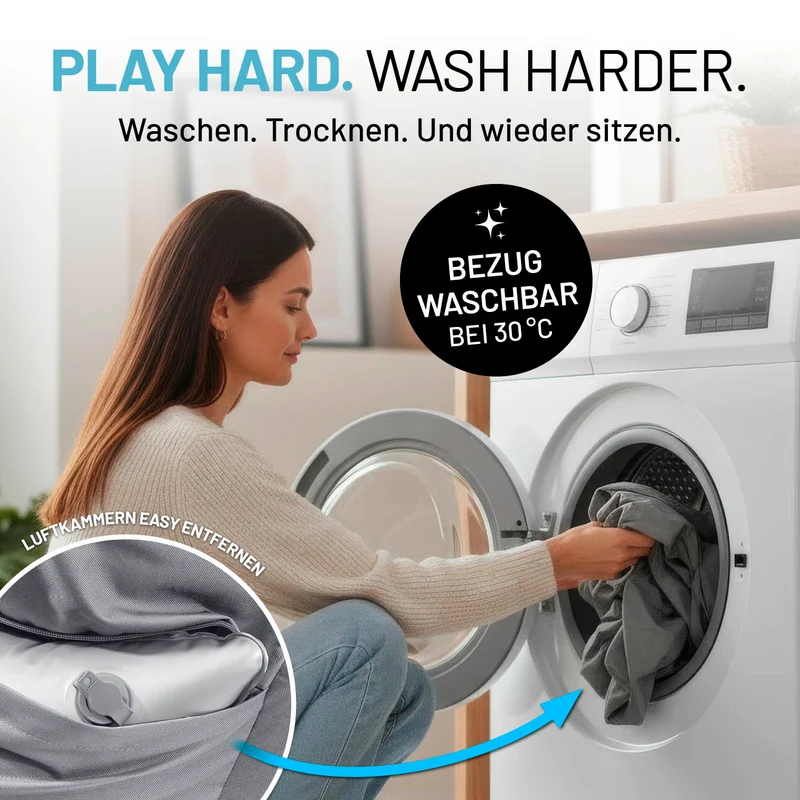 CrozyAir Relax-Set Luftsessel + Lufthocker