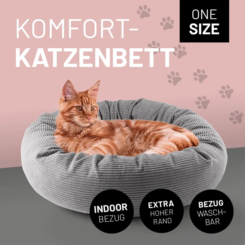 Komfort-Katzenbett Cord - One Size