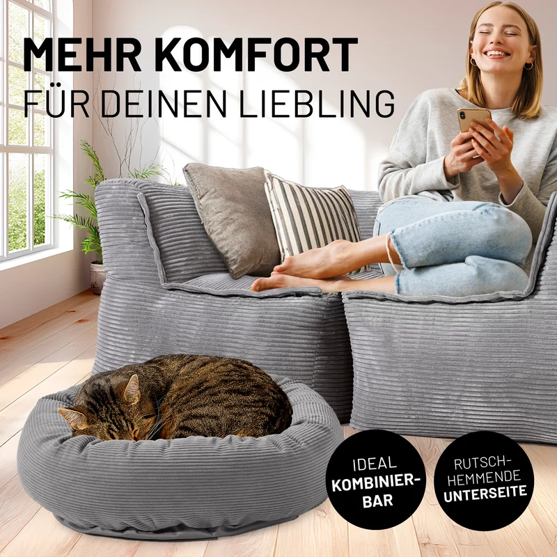 Komfort-Katzenbett Cord - One Size