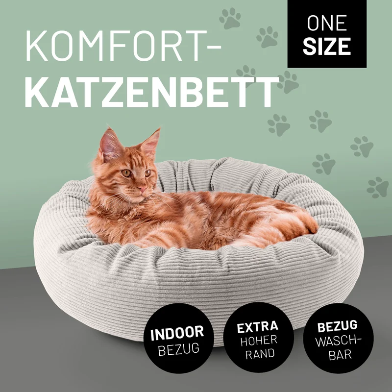Komfort-Katzenbett Cord - One Size