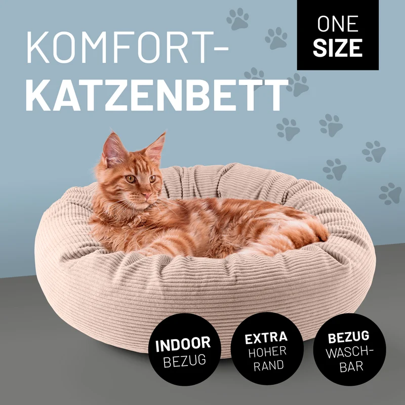 Komfort-Katzenbett Cord - One Size