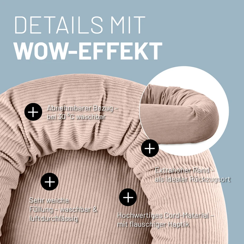 Komfort-Katzenbett Cord - One Size