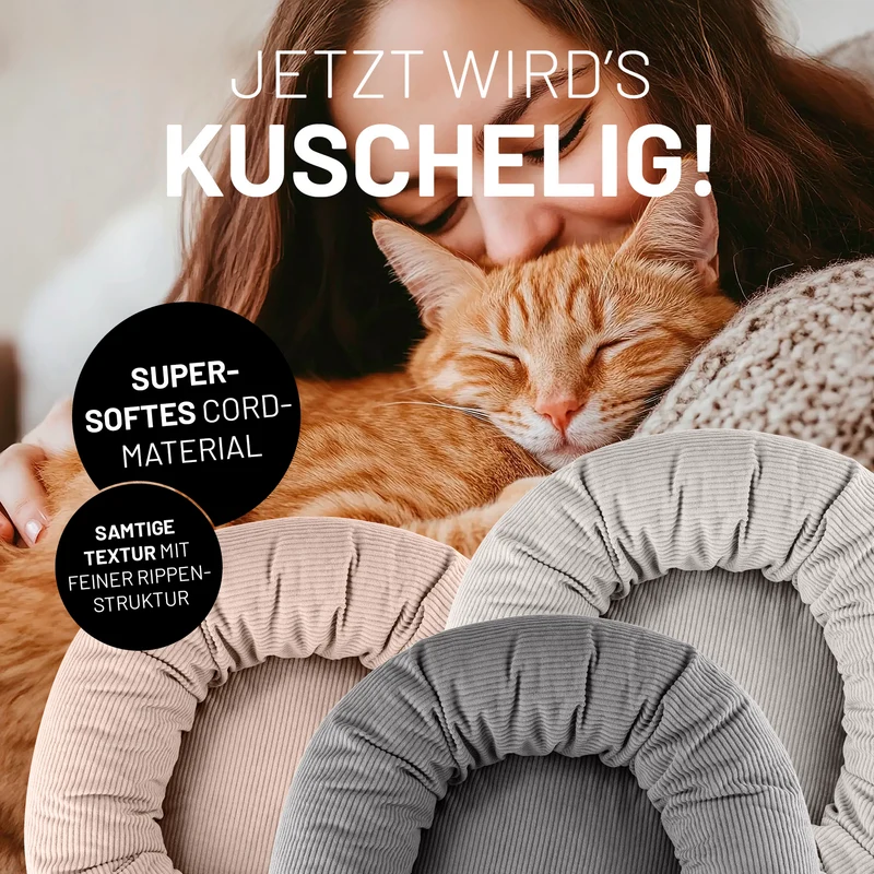 Komfort-Katzenbett Cord - One Size