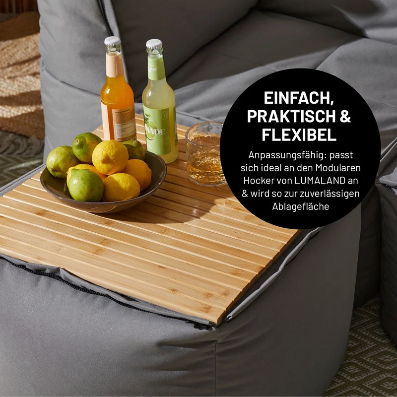 Bambusauflage für Modular-Hocker