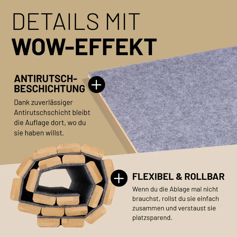 Bambusauflage für Modular-Hocker