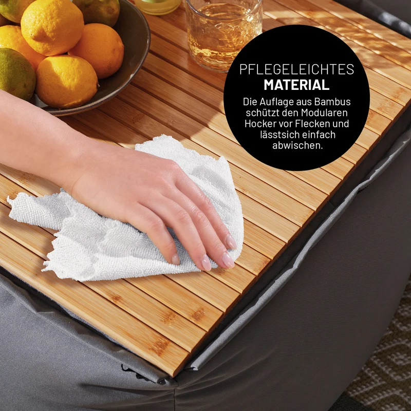 Bambusauflage für Modular-Hocker