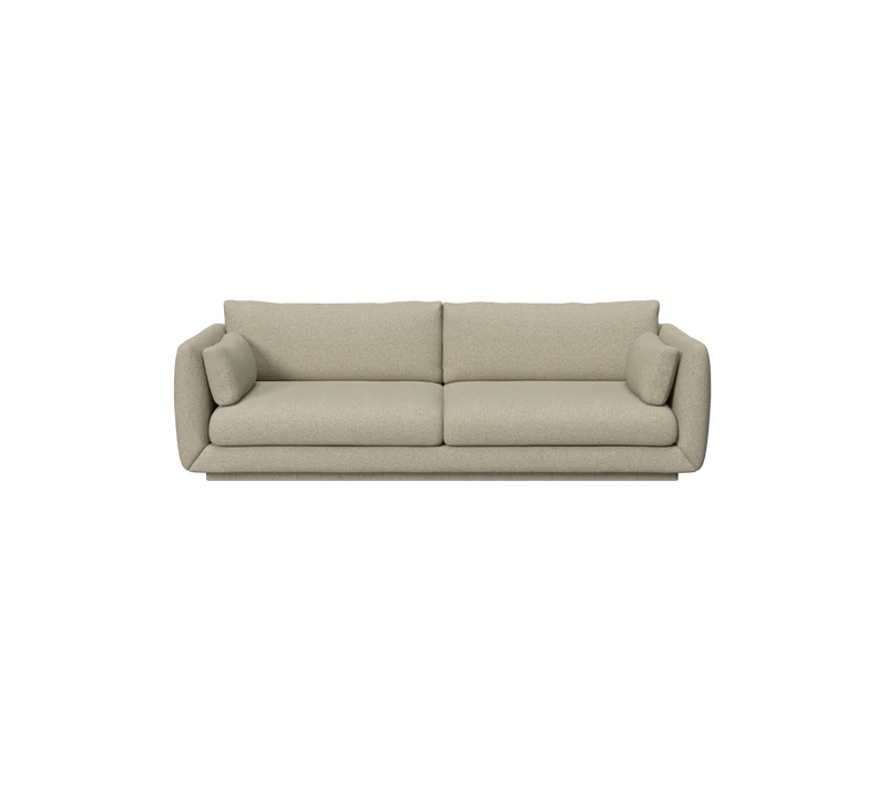 Bloom 3-seater sofa w/plinth