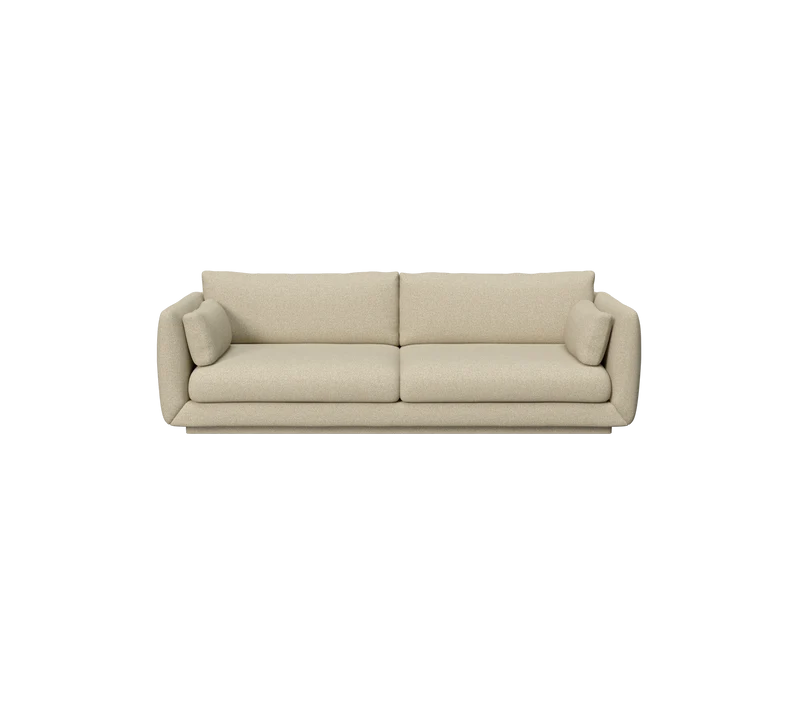 Bloom 3-seater sofa w/plinth