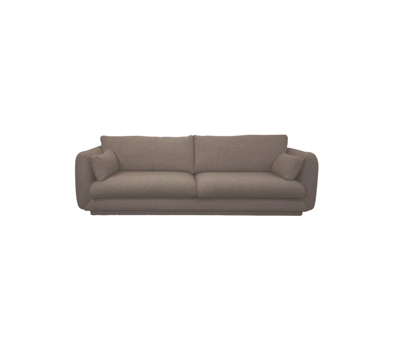 Bloom 3-seater sofa w/plinth