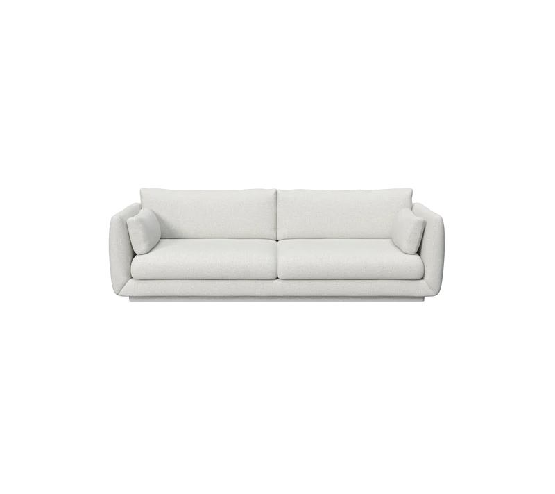 Bloom 3-seater sofa w/plinth