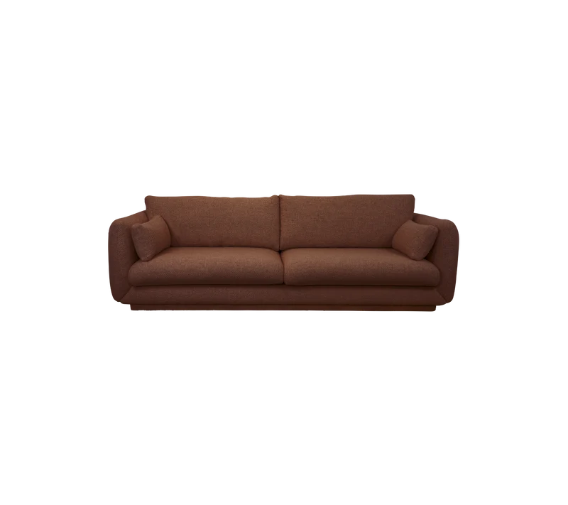 Bloom 3-seater sofa w/plinth