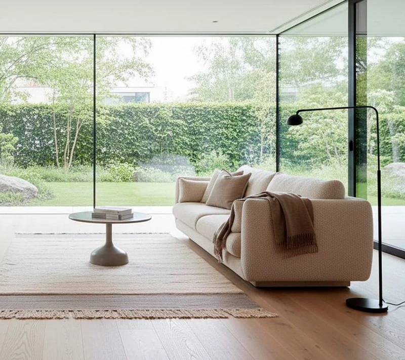 Bloom 2-seater sofa w/plinth