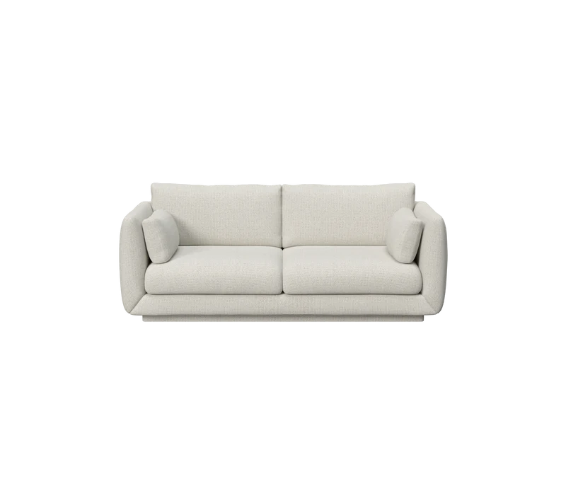 Bloom 2-seater sofa w/plinth