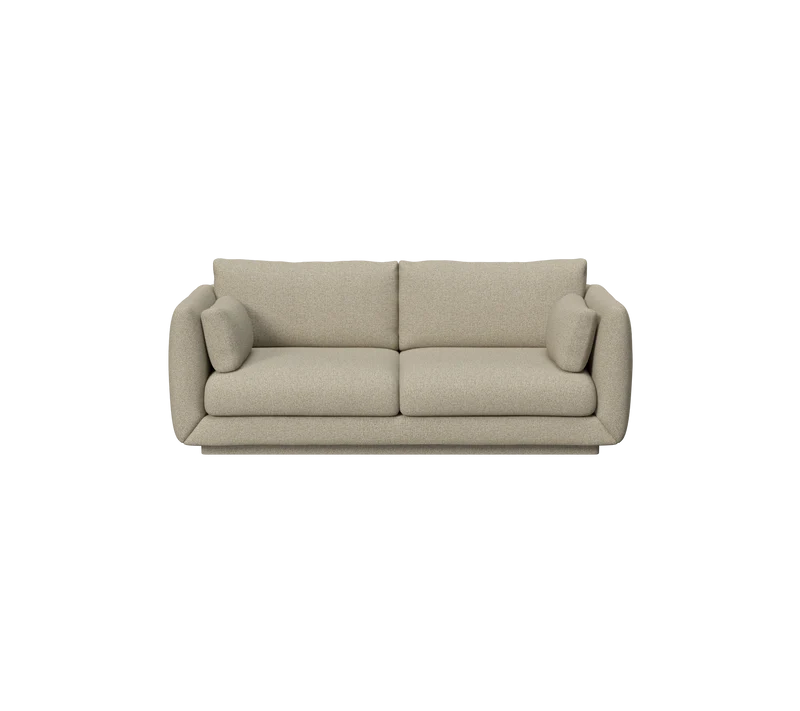 Bloom 2-seater sofa w/plinth