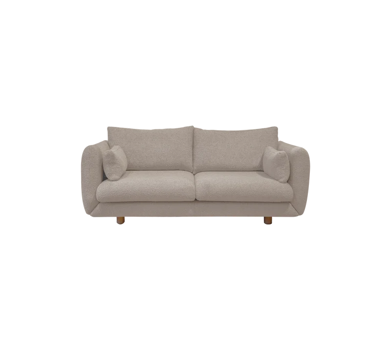 Bloom 2-seater sofa w/teak legs
