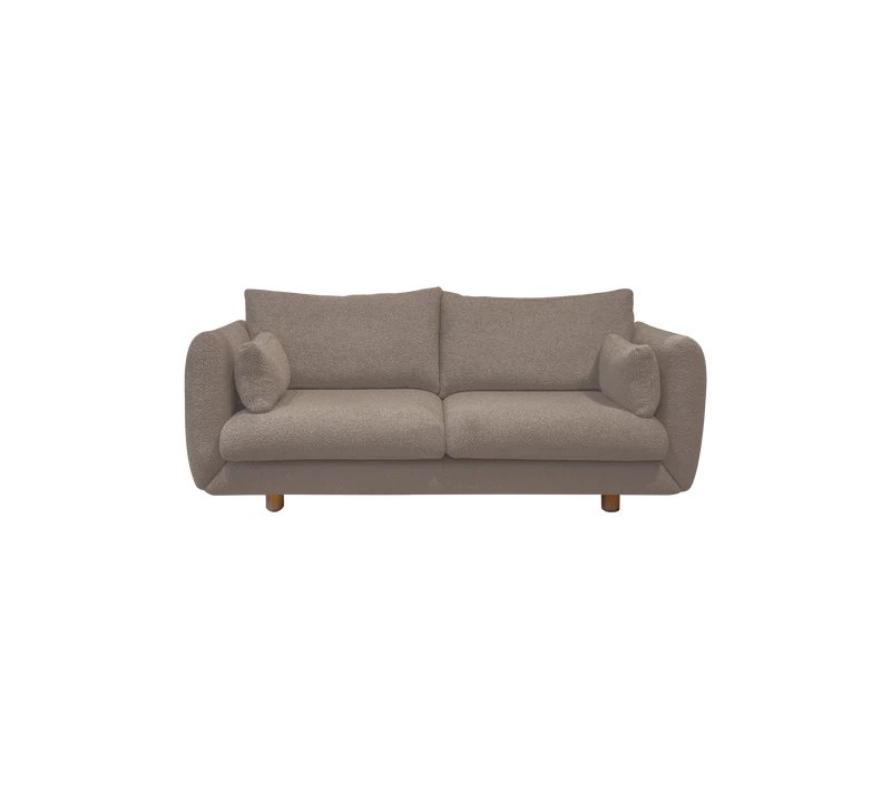 Bloom 2-seater sofa w/teak legs