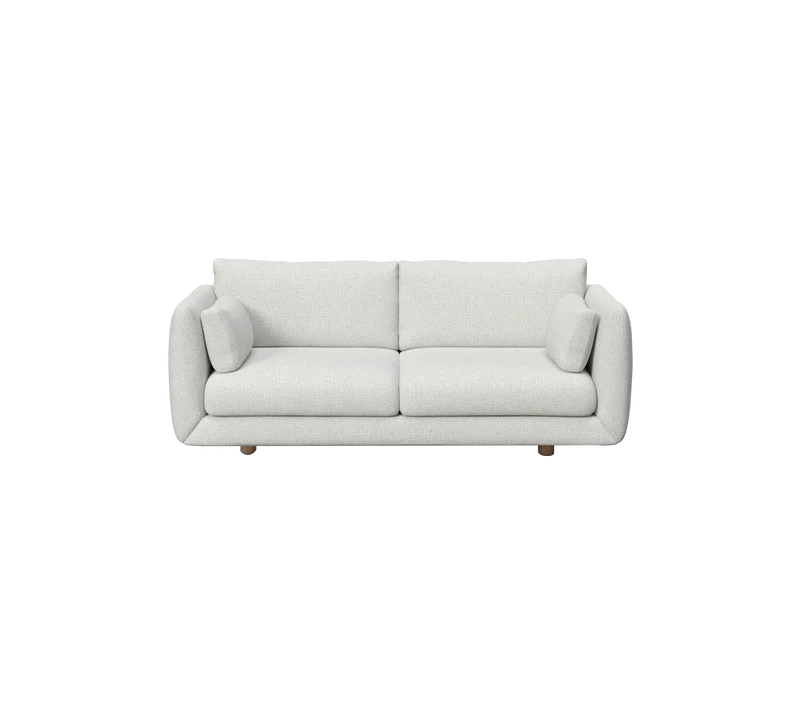 Bloom 2-seater sofa w/teak legs