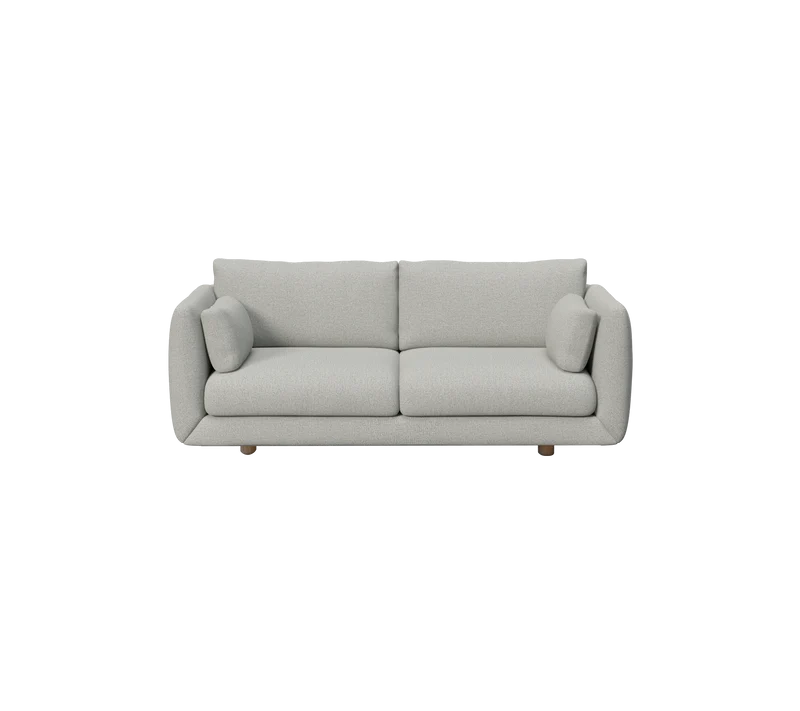 Bloom 2-seater sofa w/teak legs