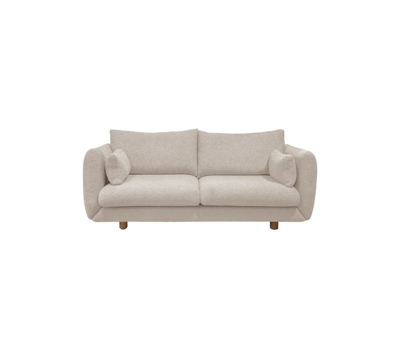 Bloom 2-seater sofa w/teak legs