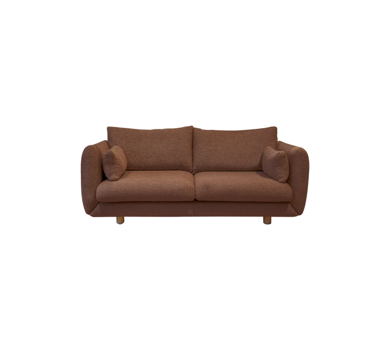 Bloom 2-seater sofa w/teak legs