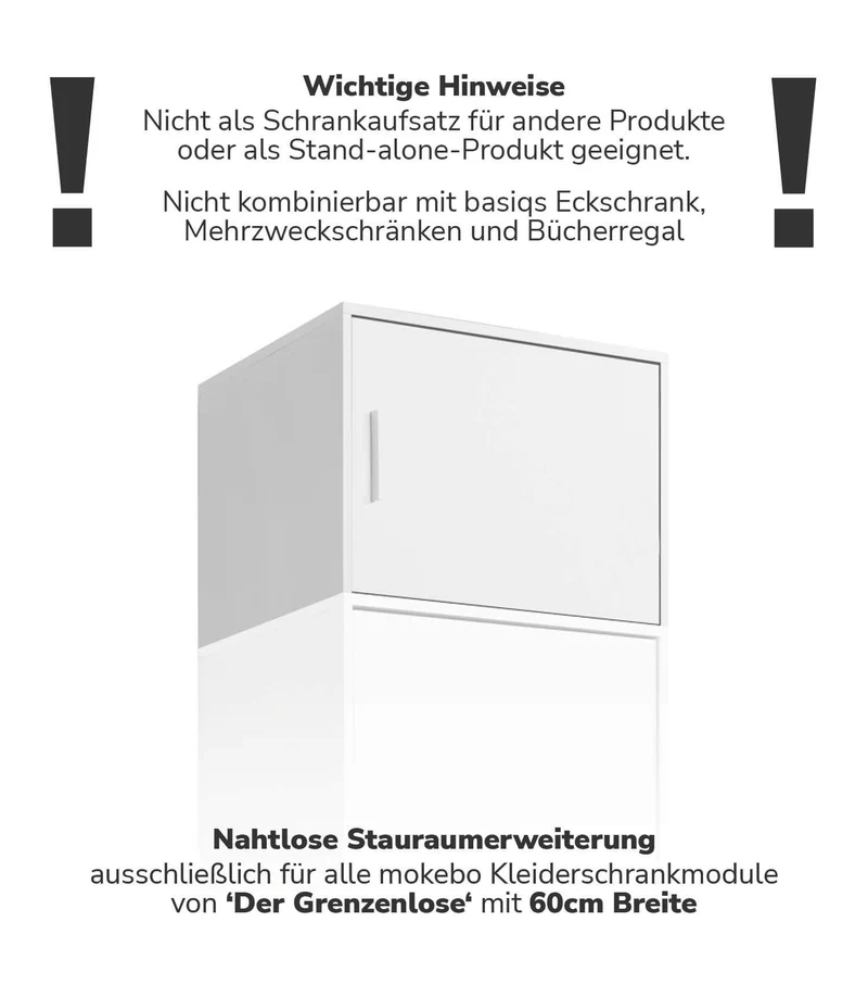 Kleiderschrankaufsatz 'Der Hochstapler'