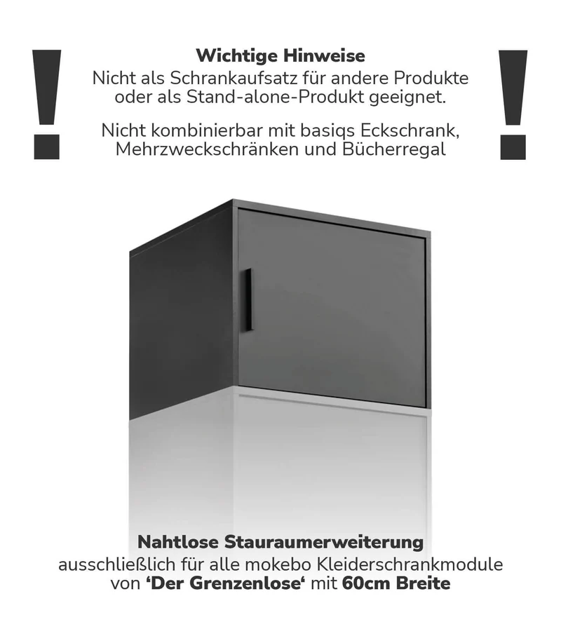 Kleiderschrankaufsatz 'Der Hochstapler'