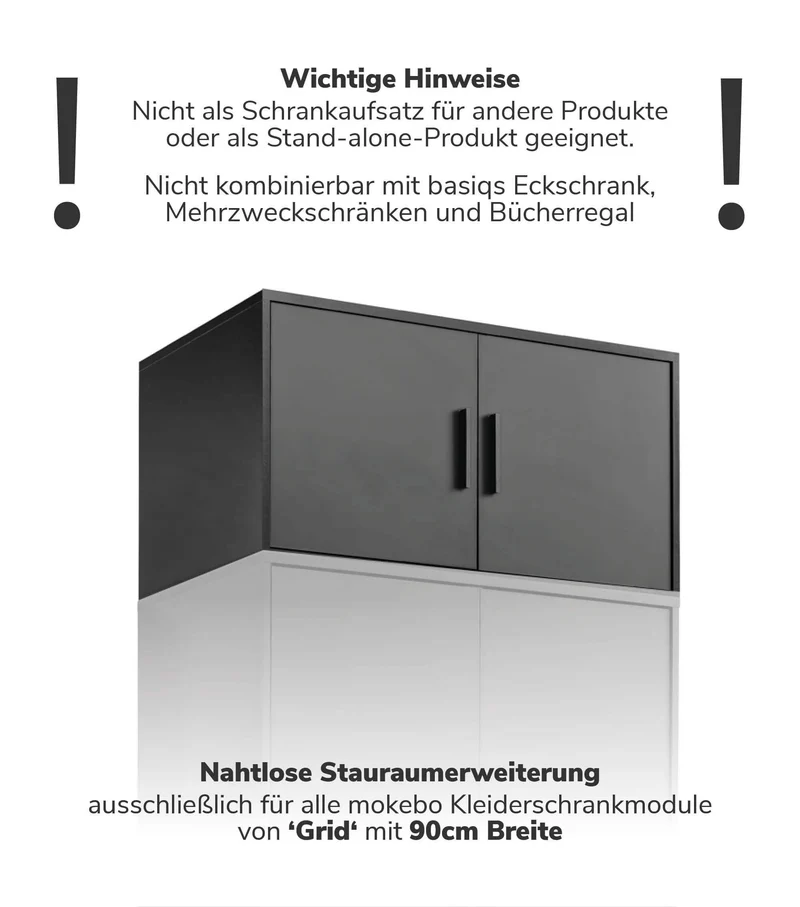 Kleiderschrankaufsatz 'Der Hochstapler'