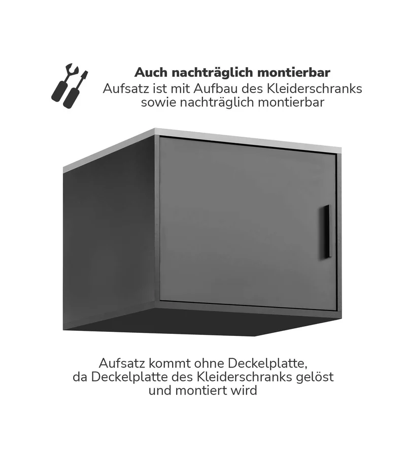 Kleiderschrankaufsatz 'Der Hochstapler'