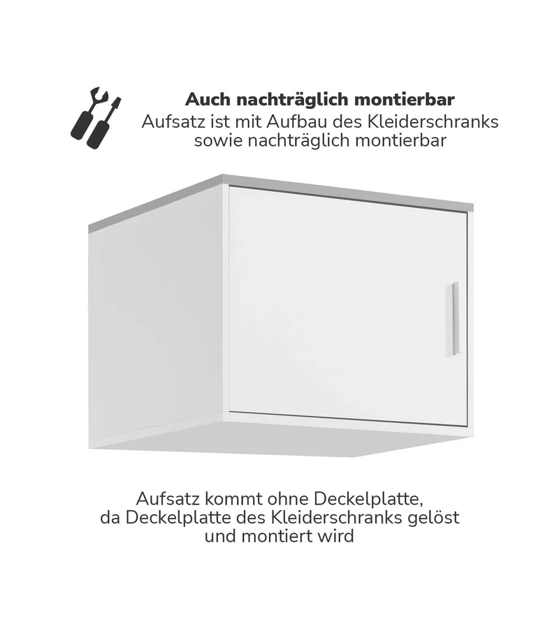 Kleiderschrankaufsatz 'Der Hochstapler'