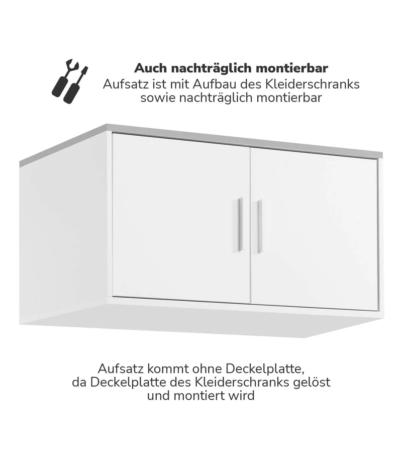Kleiderschrankaufsatz 'Der Hochstapler'