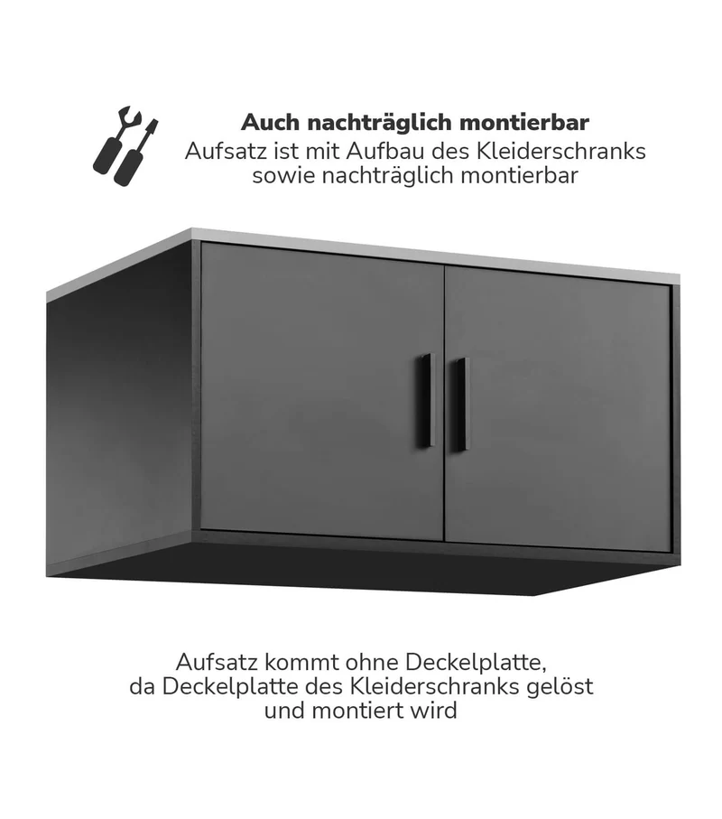 Kleiderschrankaufsatz 'Der Hochstapler'
