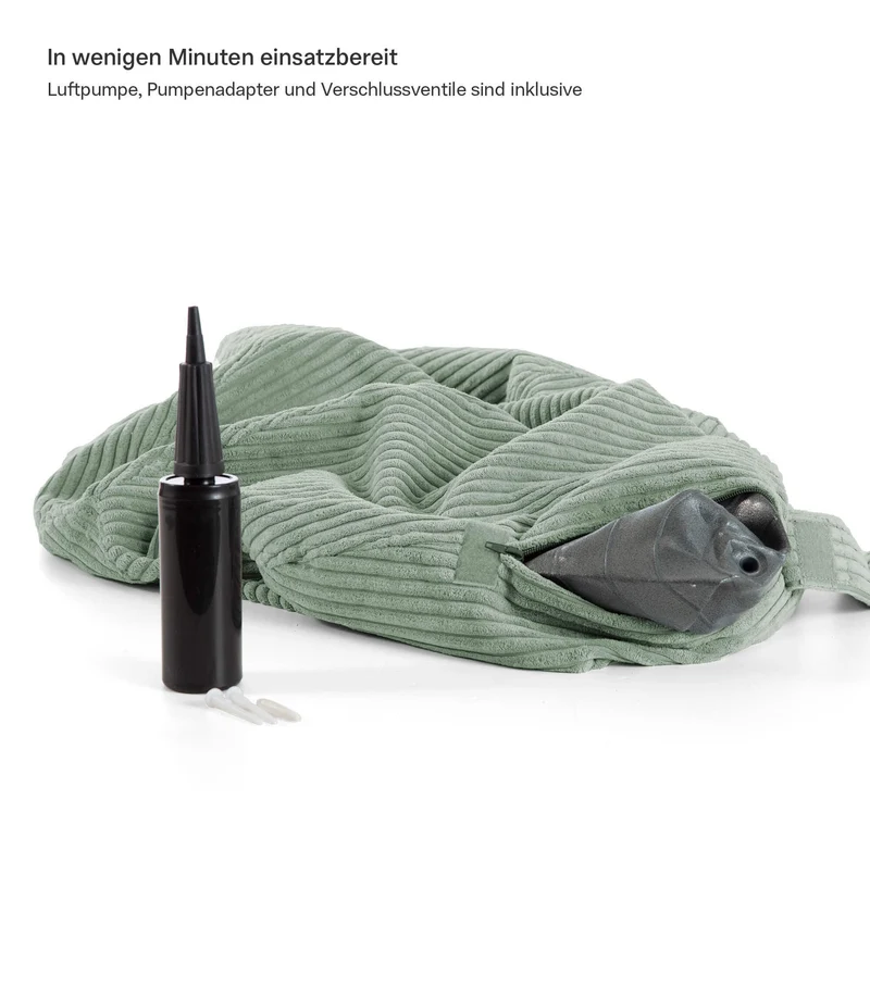 Sitzball auch mit Cordbezug 'Der Runde'