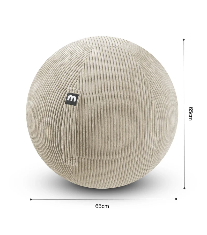 Sitzball auch mit Cordbezug 'Der Runde'
