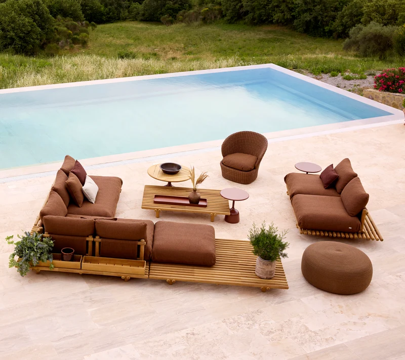 Circle footstool extra large