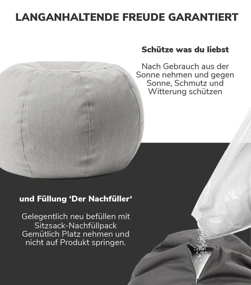 Outdoor Pouf 'Der Kugelige'