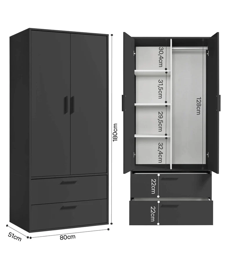 Kleiderschrank 'Der Kleiderheld'