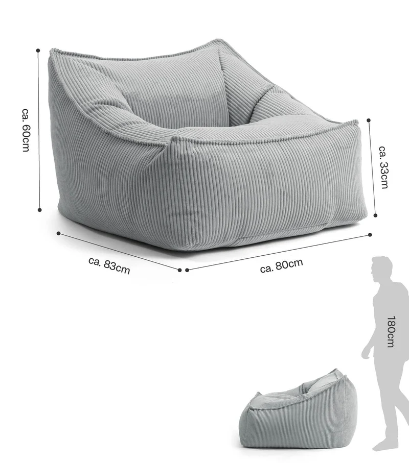 Sitzsack Sessel Cord 'Snug'