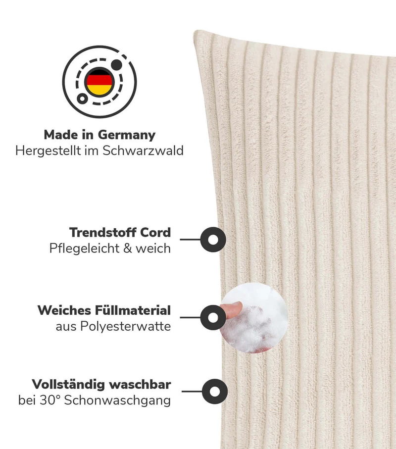 Cordkissen Set 'Die Kuschelbuddies'
