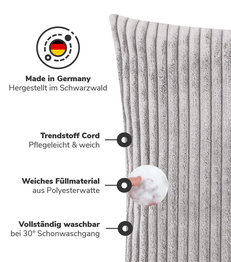 Cordkissen Set 'Die Kuschelbuddies'