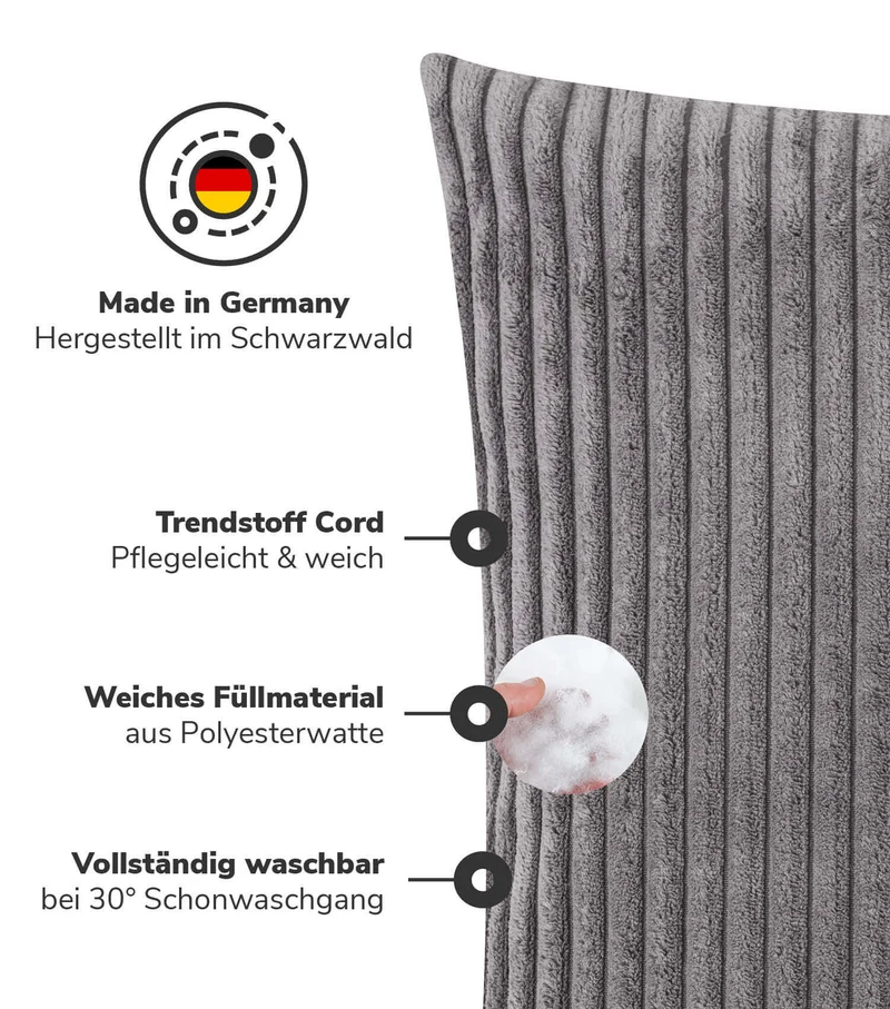 Cordkissen Set 'Die Kuschelbuddies'