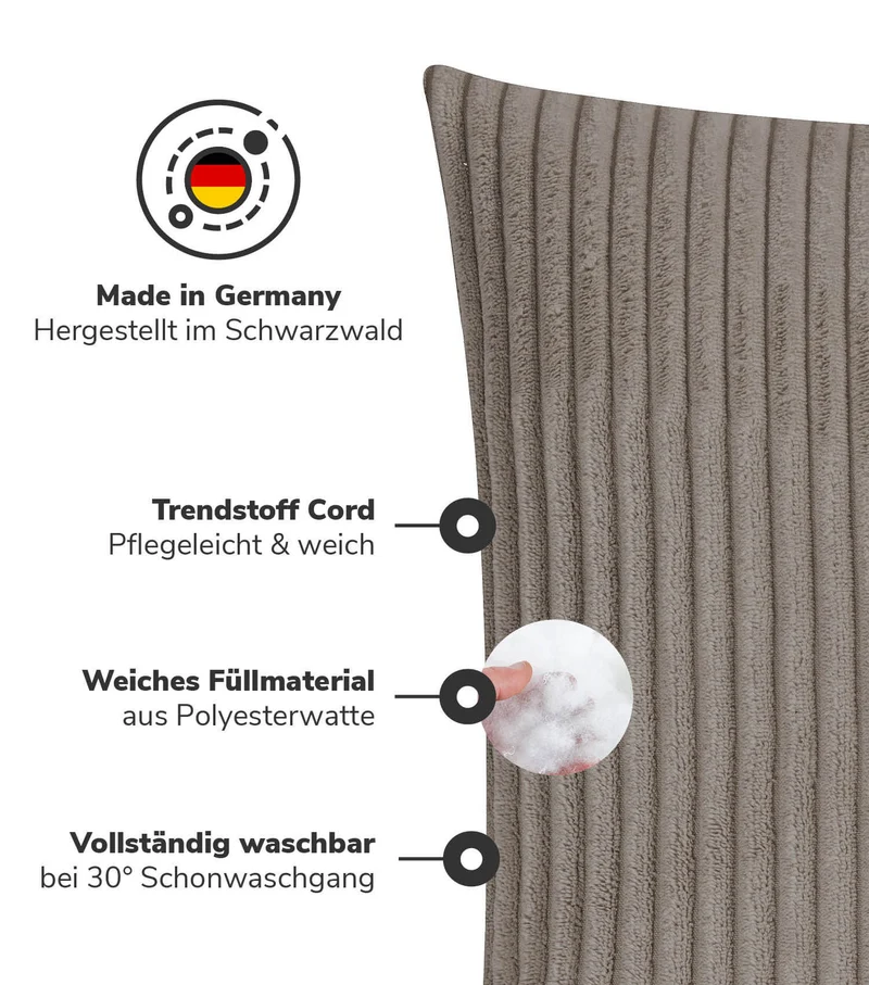 Cordkissen Set 'Die Kuschelbuddies'