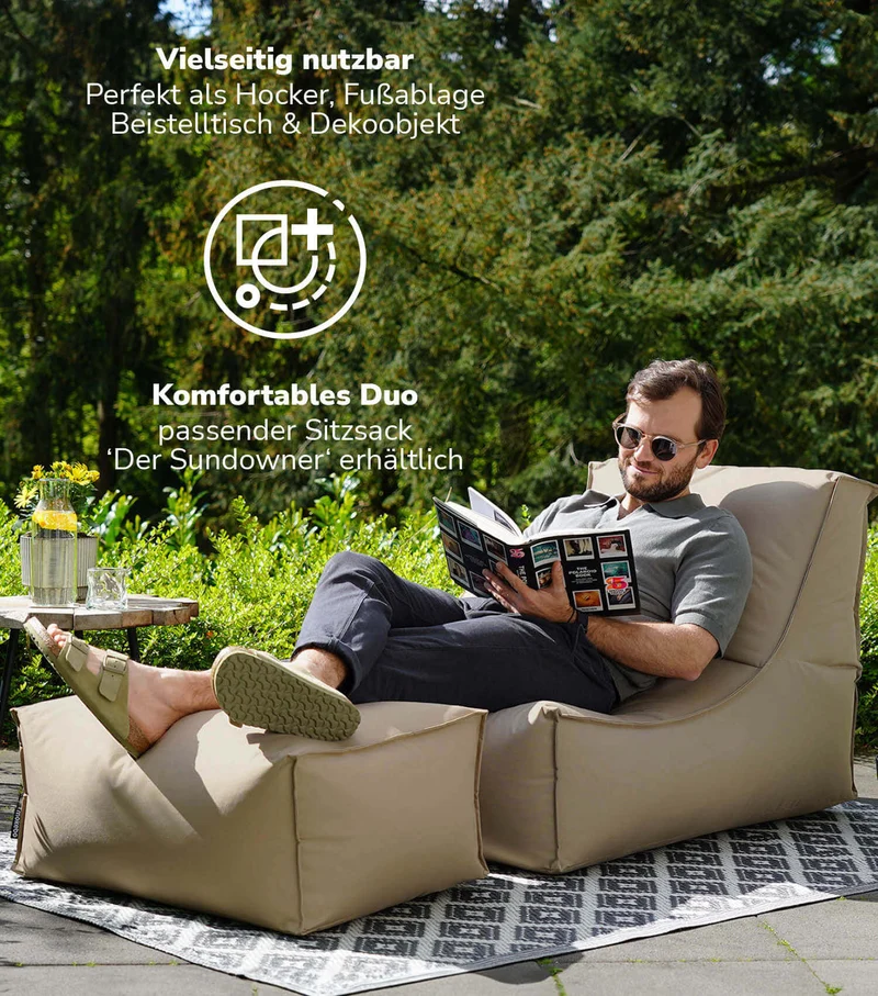 Outdoor Pouf 'Der Ruhepouf'