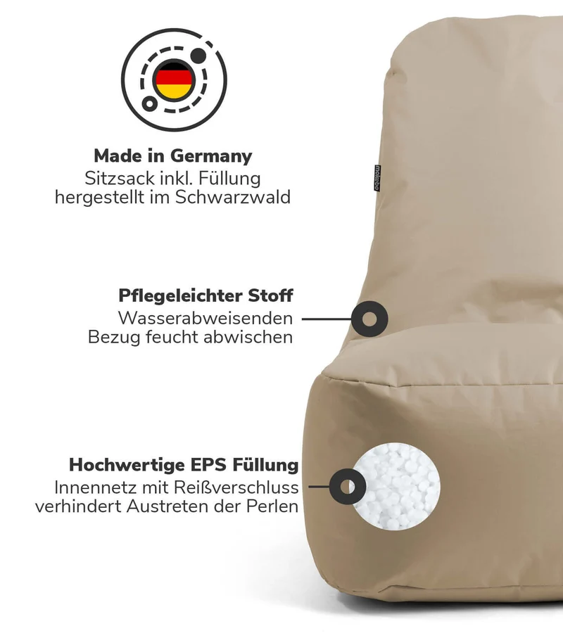 Outdoor Sitzsack 'Der Däumchendreher'