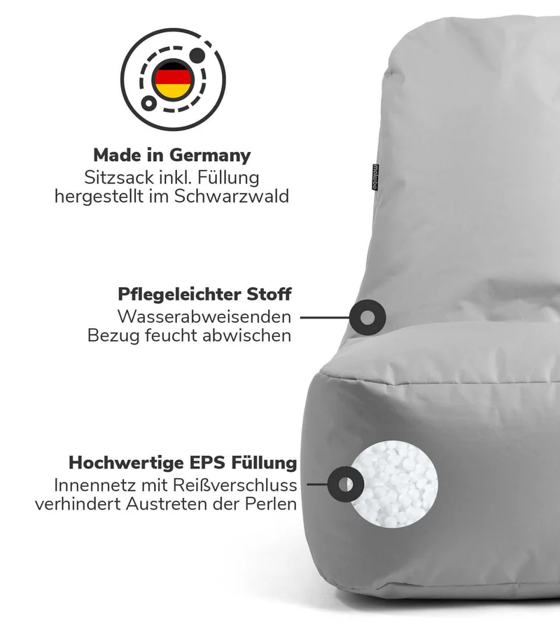 Outdoor Sitzsack 'Der Däumchendreher'
