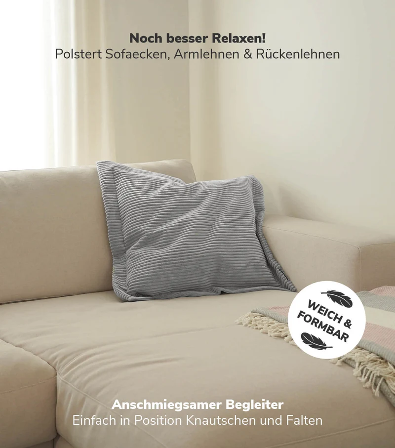 Sofakissen aus Cord 'Das Wölkchen'