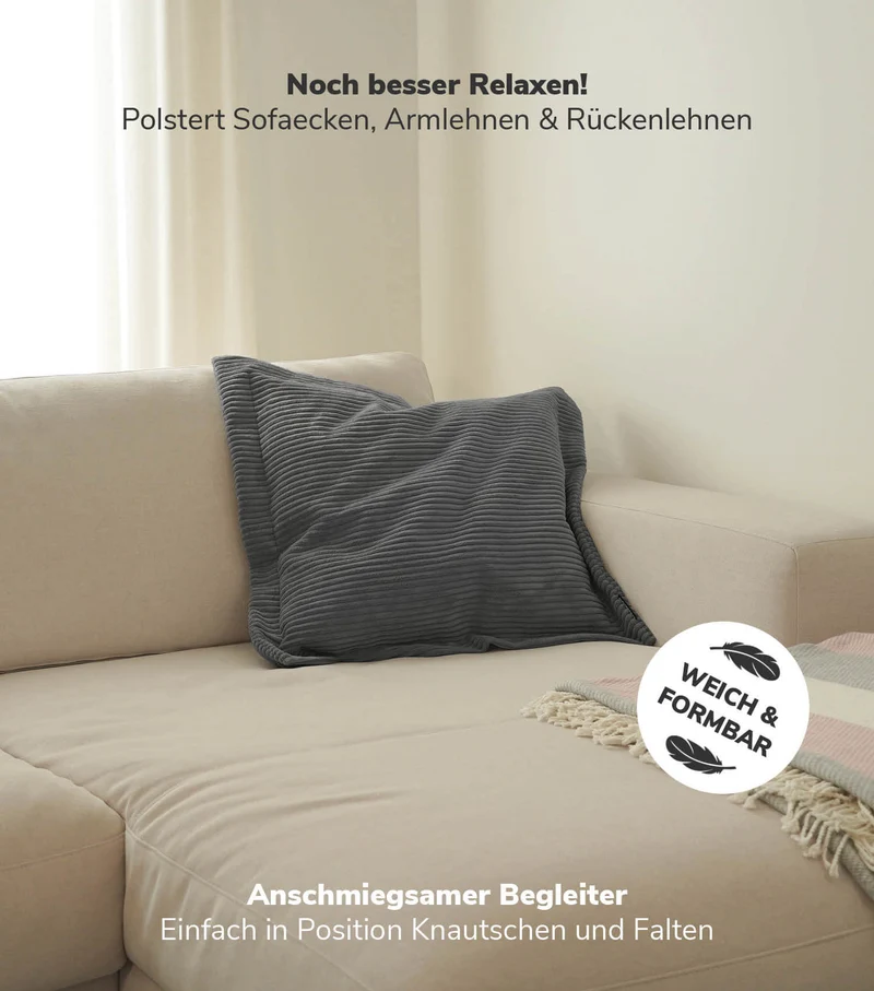Sofakissen aus Cord 'Das Wölkchen'